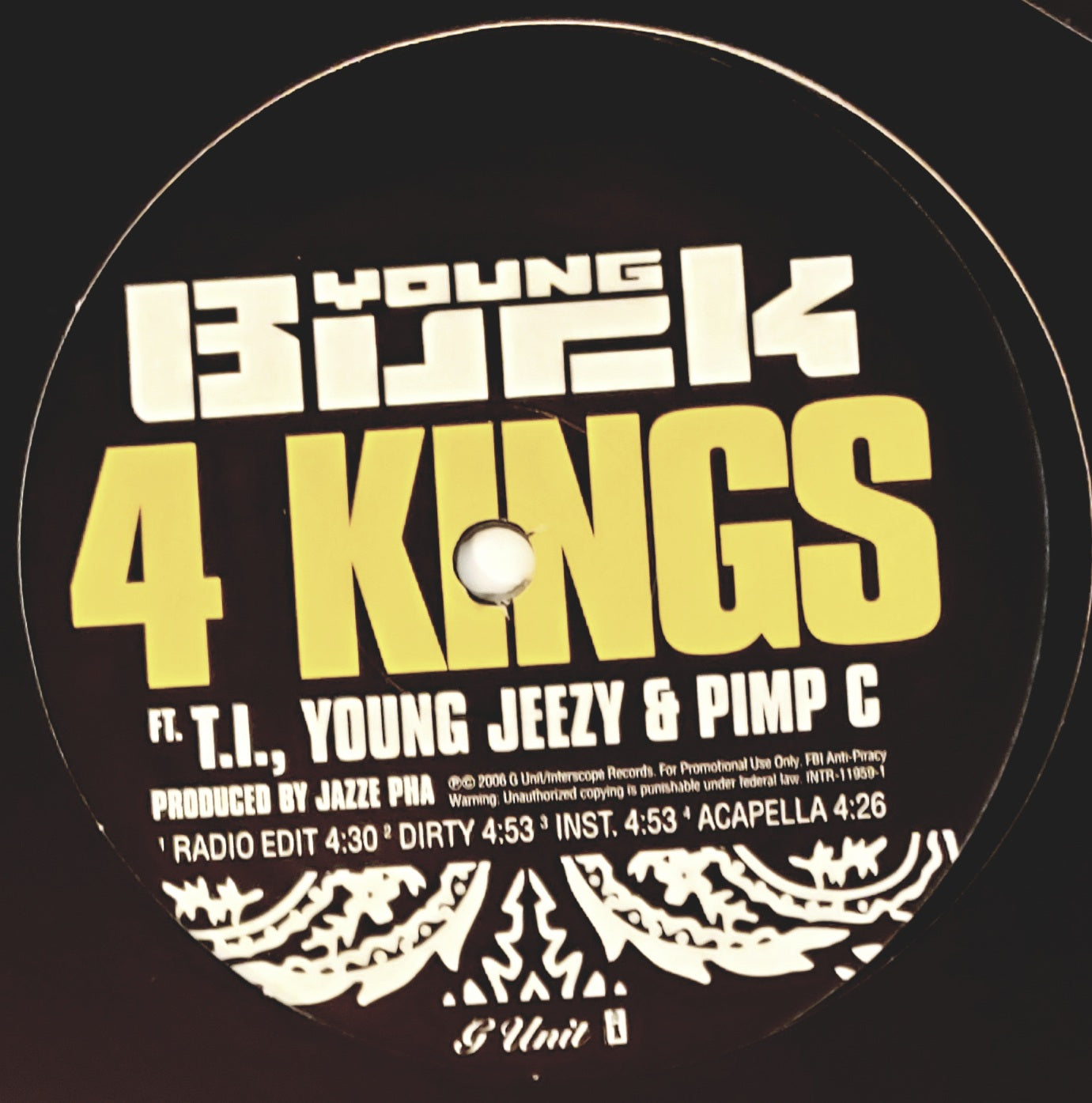Young Buck feat. T.I., Young Jeezy & Pimp C - 4 Kings (12" Vinyl)