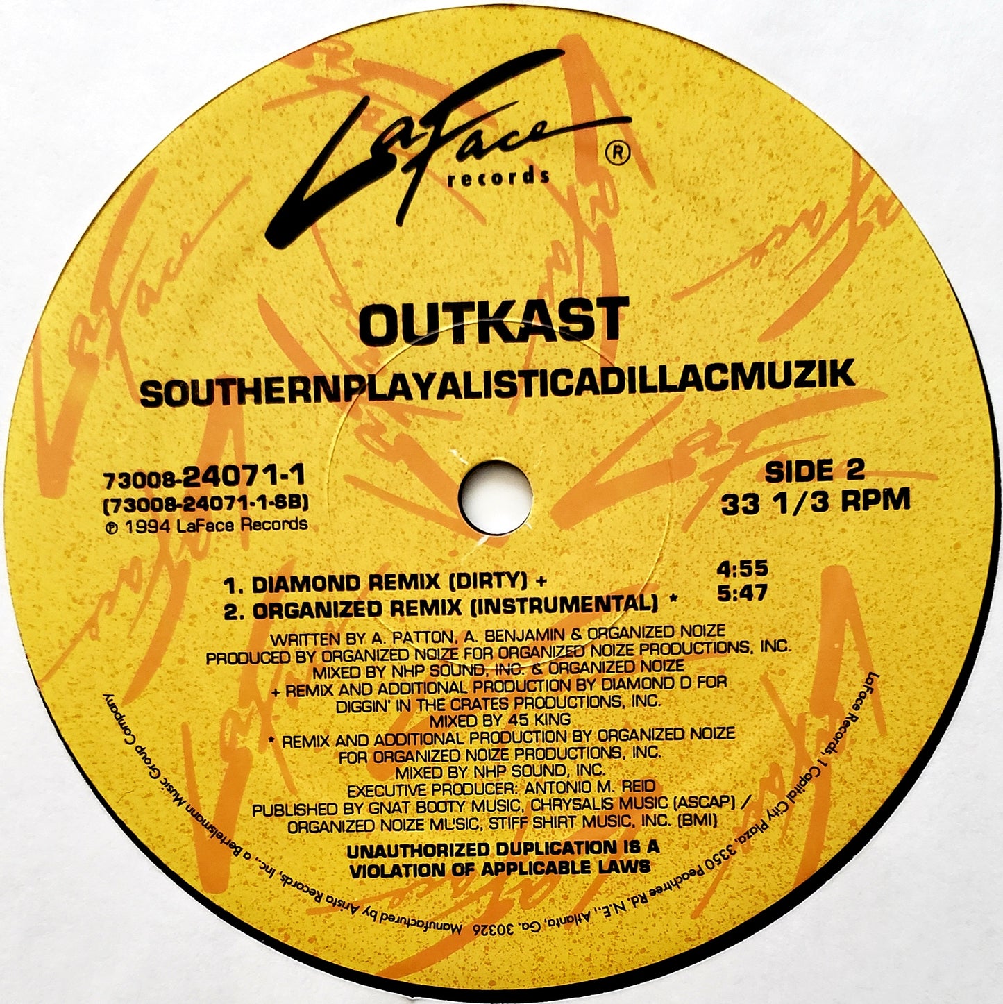 Outkast - Southernplayalisticadillacmuzik (12"Vinyl) RARE!!
