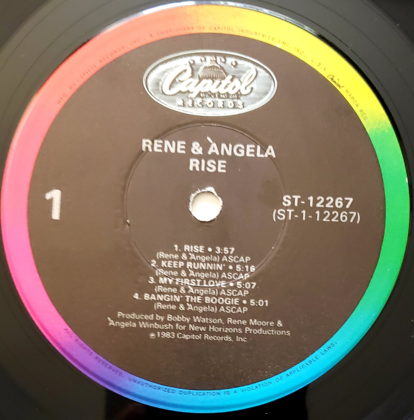 René & Angela -Rise Vinyl LP Album