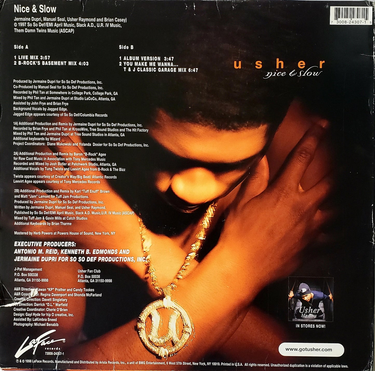 Usher – Nice & Slow (The Remixes) 12" Vinyl)