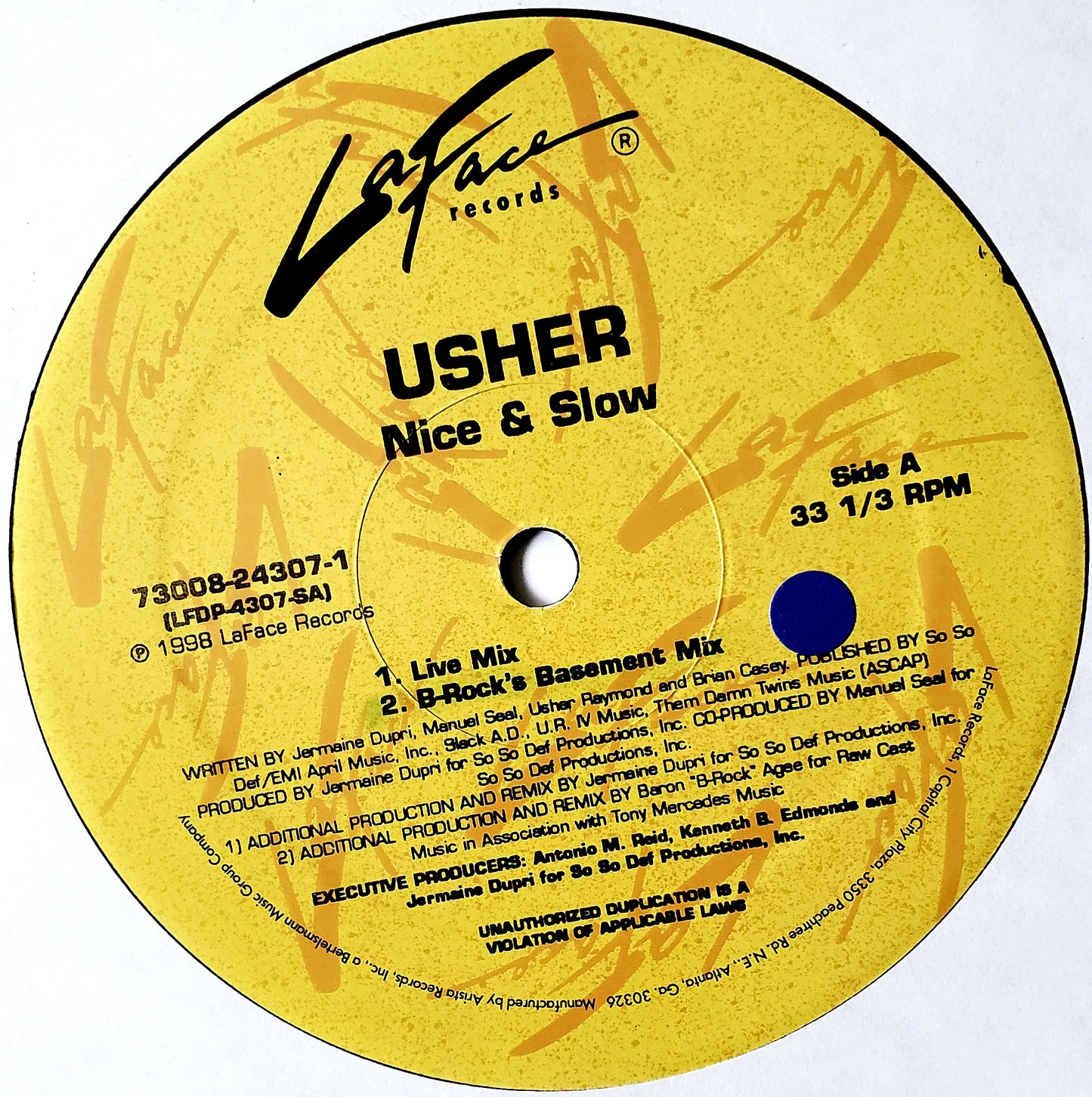 Usher – Nice & Slow (The Remixes) 12" Vinyl)