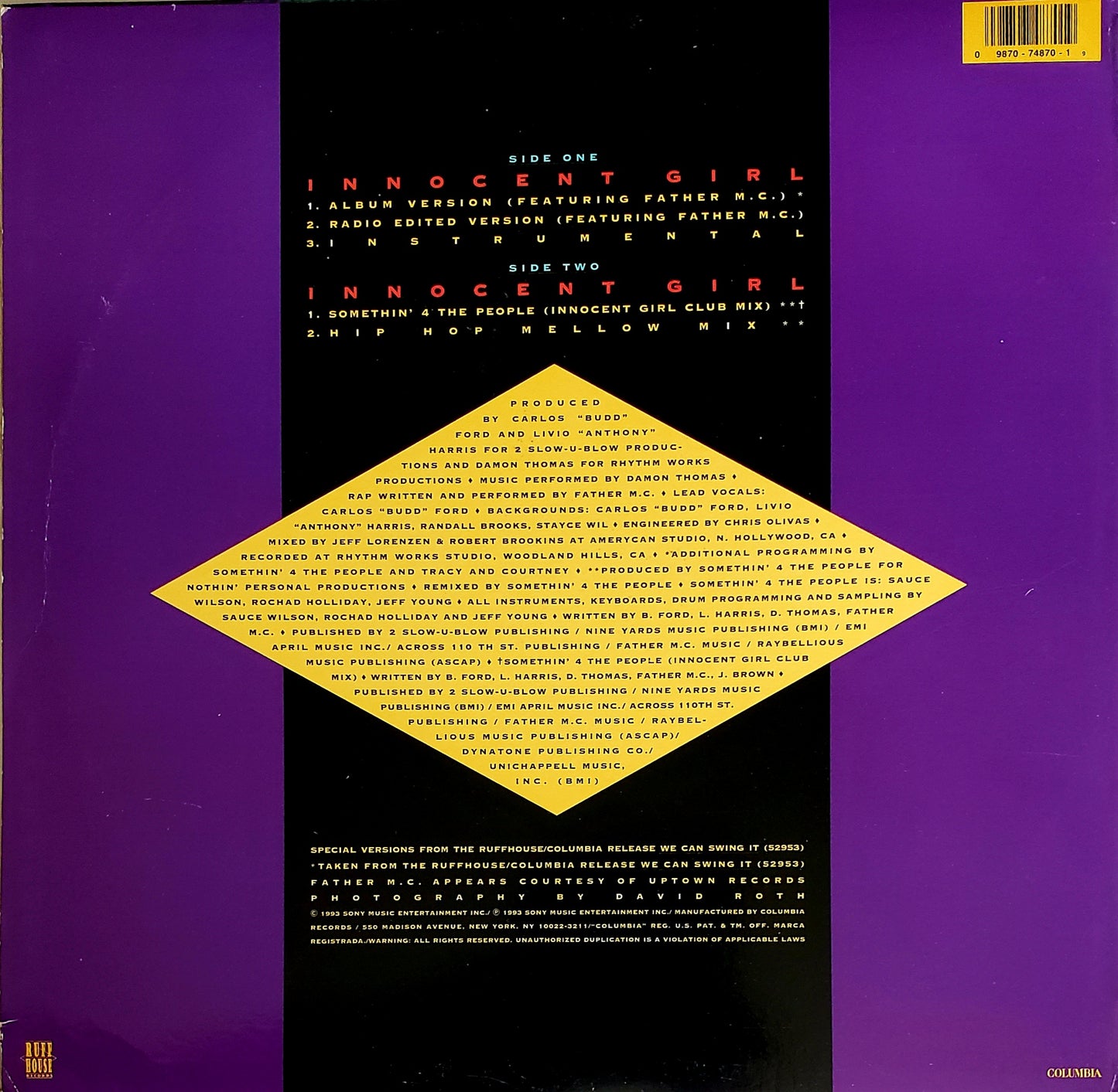 Four Sure Featuring Father MC – Innocent Girl (12" Vinyl)