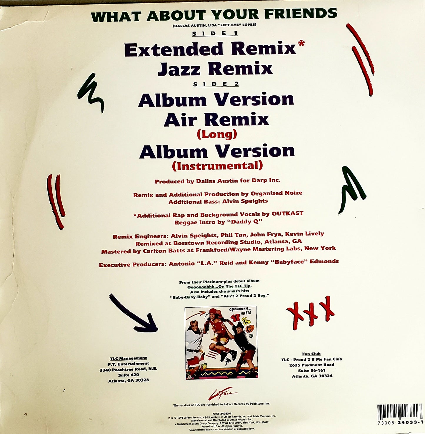 TLC - What About Your Friends (12" Vinyl)