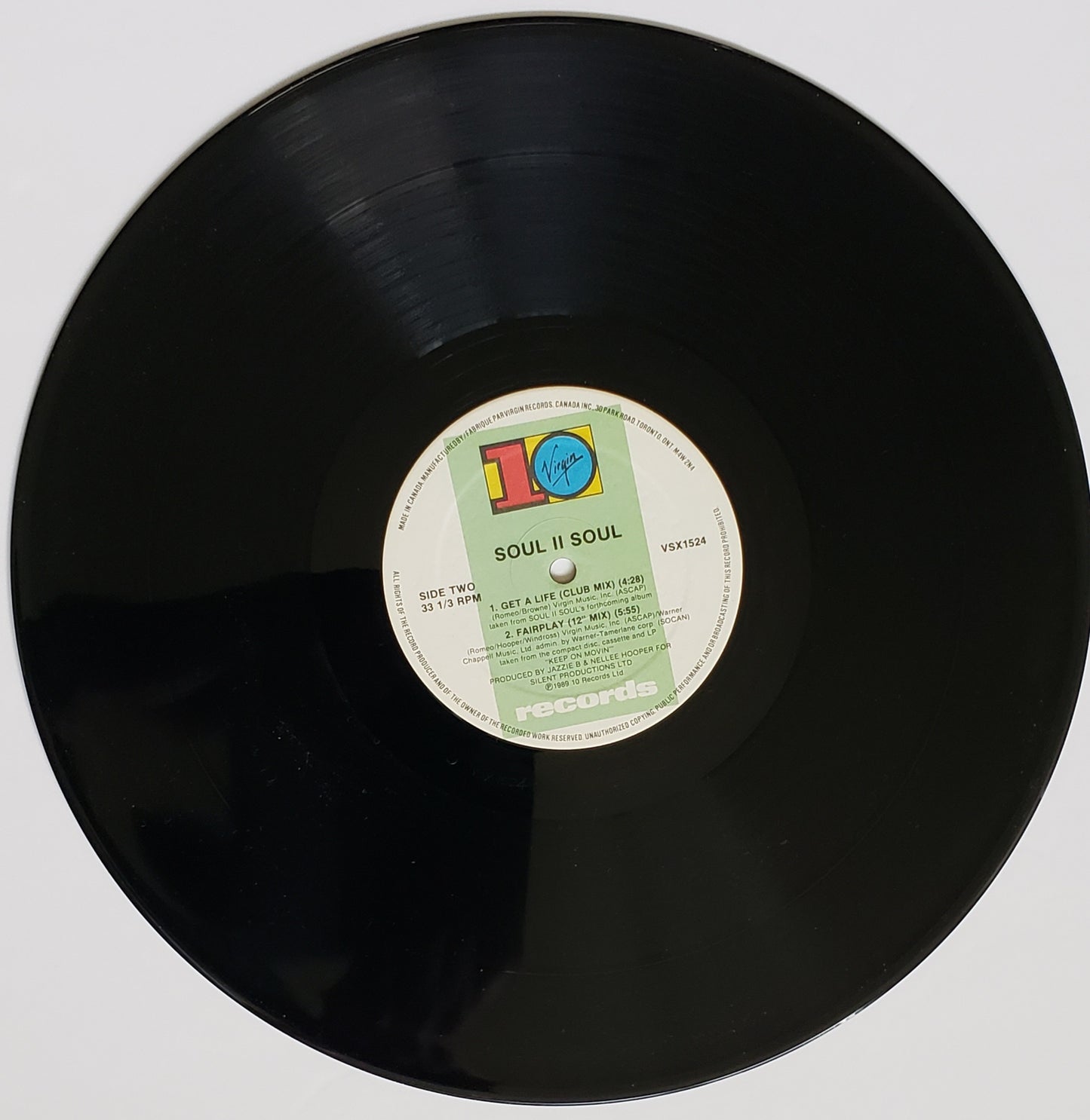 Soul II Soul – Get A Life (12" Vinyl) RARE!!