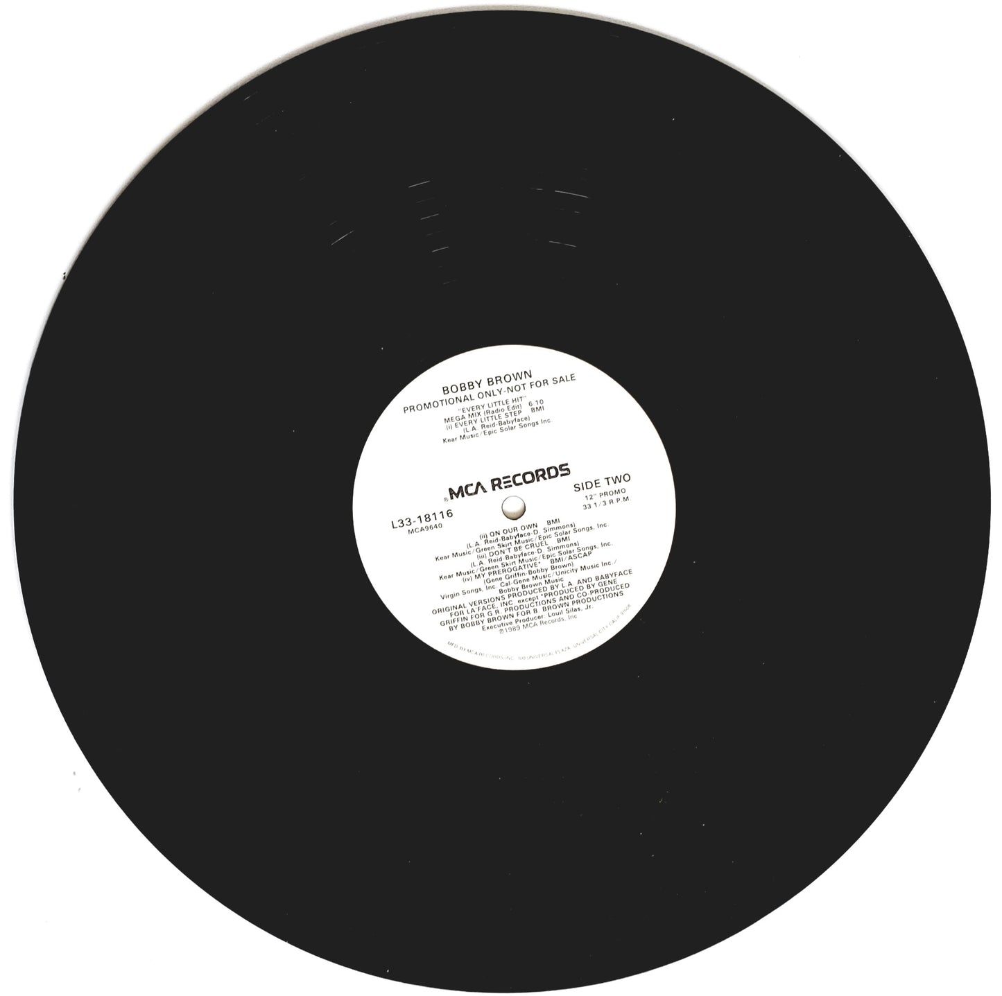 BOBBY BROWN "EVERY LITTLE HIT" MEGAMIX (12"Vinyl) RARE!!