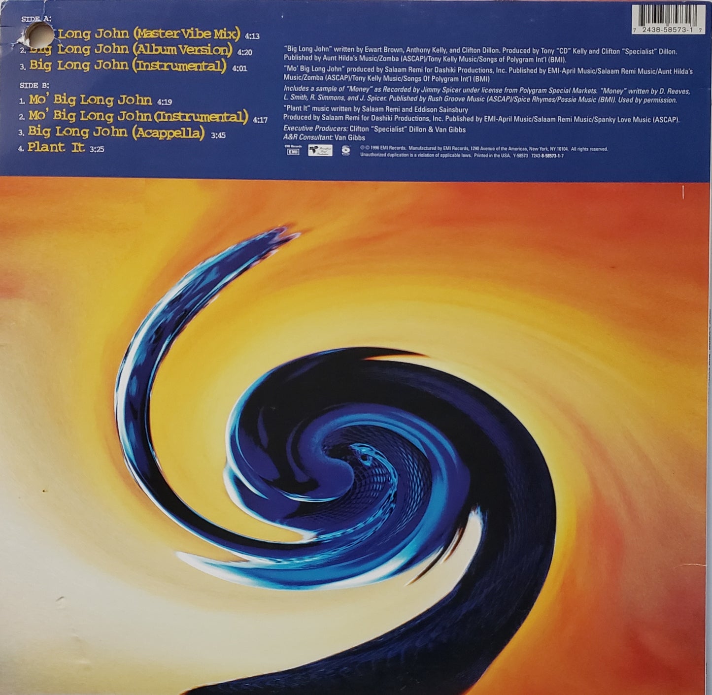 MAD COBRA-BIG LONG JOHN/PLANT IT (12" Vinyl) DANCEHALL
