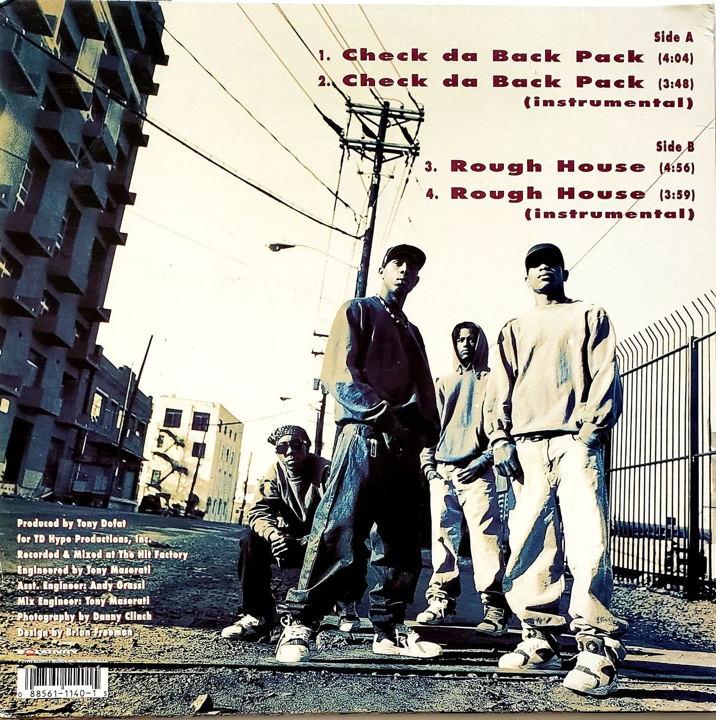 Rough House Survivers – Check Da Back Pack/Rough House (12"Vinyl) RARE!!!