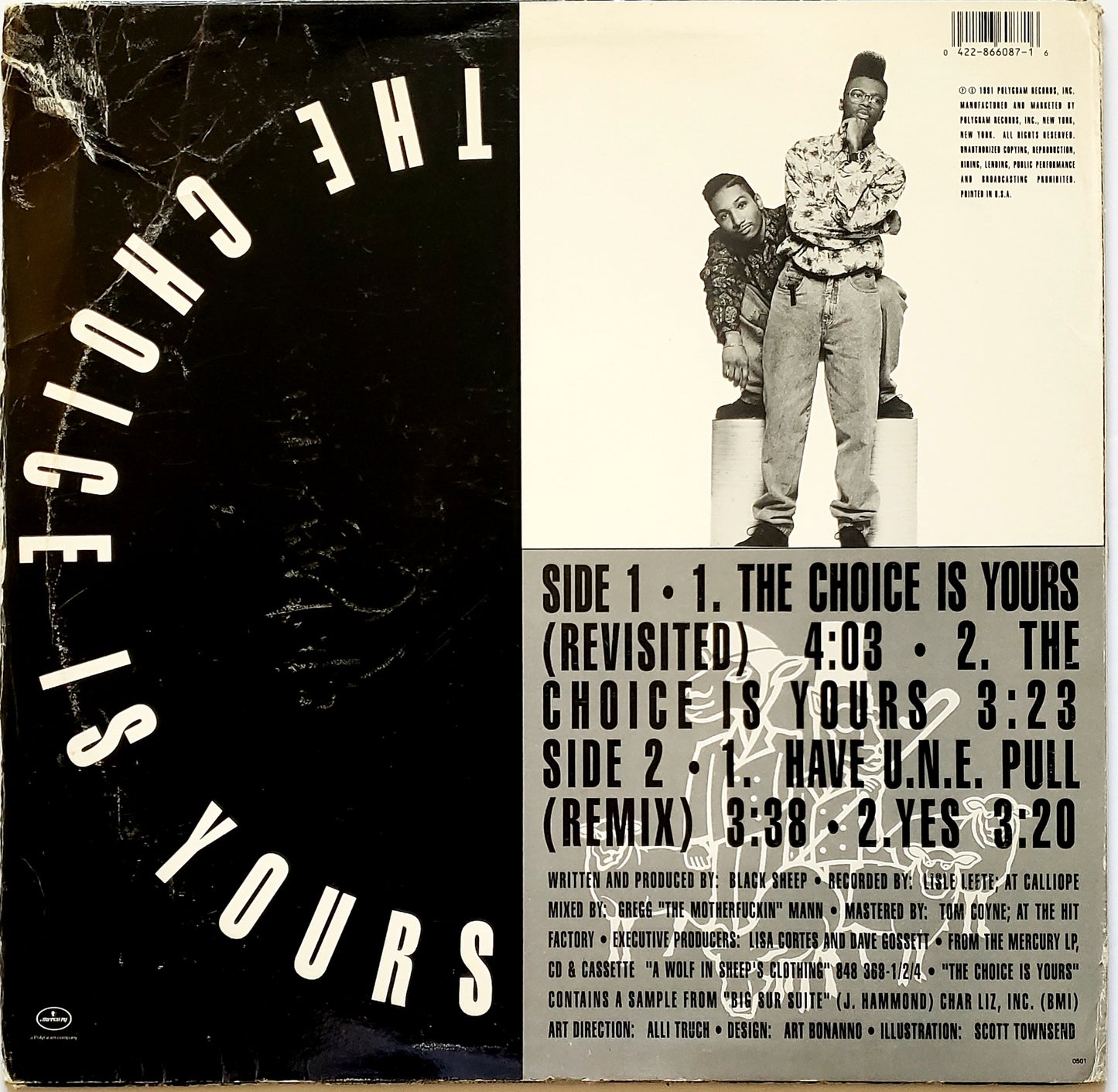 BLACK SHEEP "The Choice Is Yours/Have U.N.E. Pull (Remix)/Yes" (12" Vintage Vinyl)