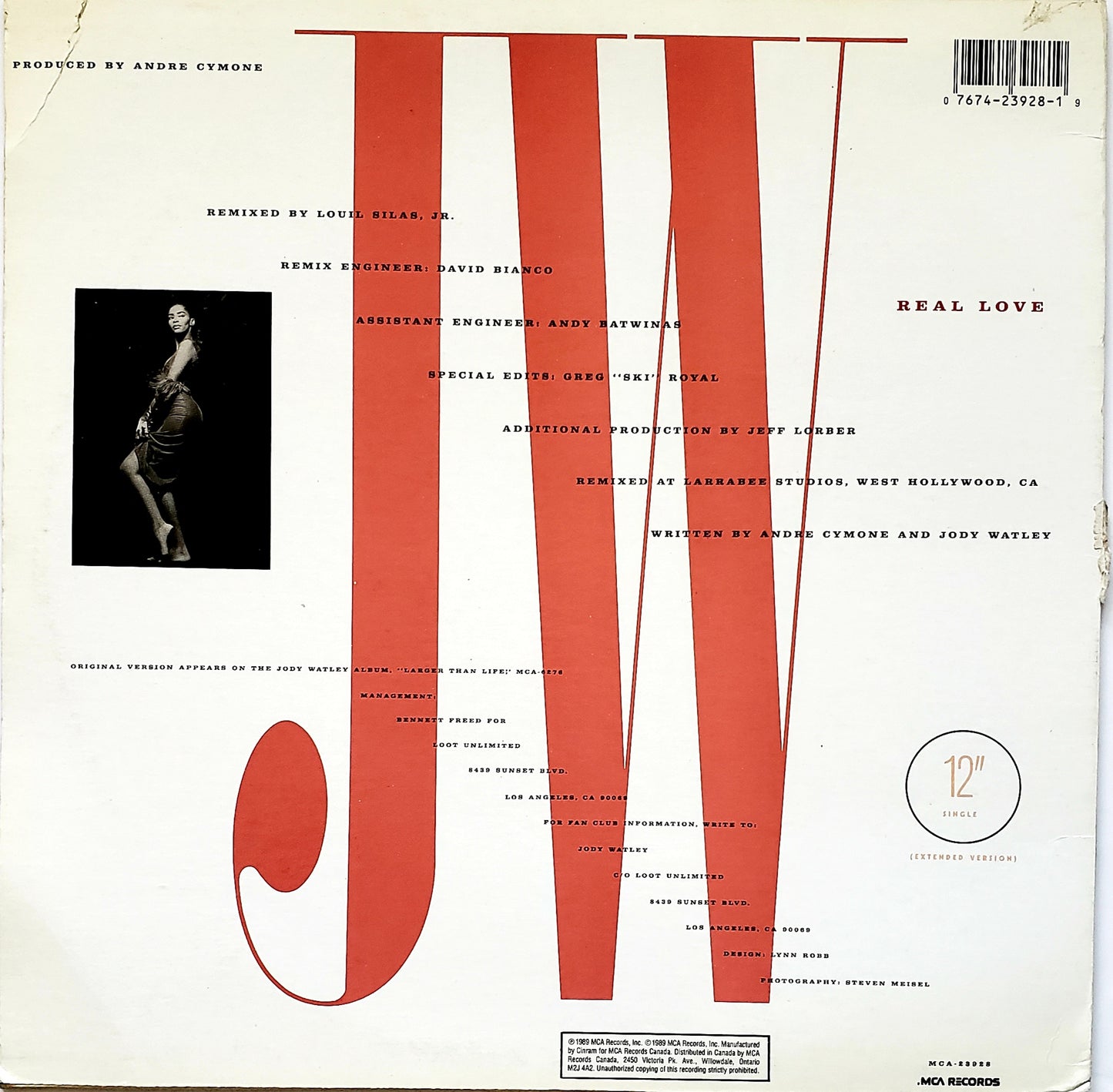 Jody Watley – Real Love (12" Vinyl) RARE VINTAGE!!!