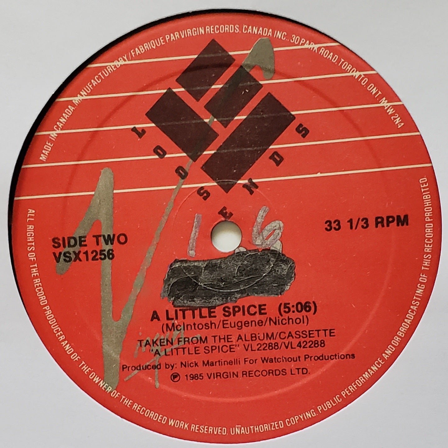 LOOSE ENDS "HANGIN' ON A STRING/A LITTLE SPICE" (12" Vinyl) RARE VINTAGE !!!