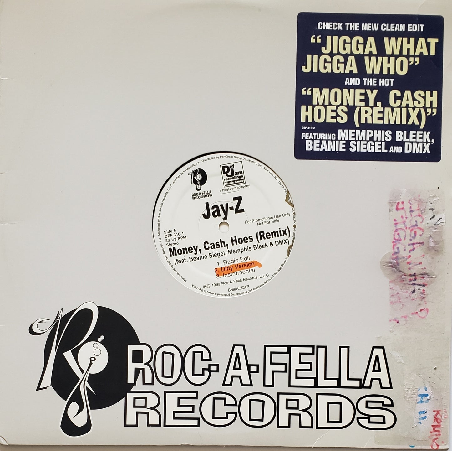 JAY-Z - MONEY, CASH, HOES REMIX / JIGGA WHAT? (12" Vinyl)