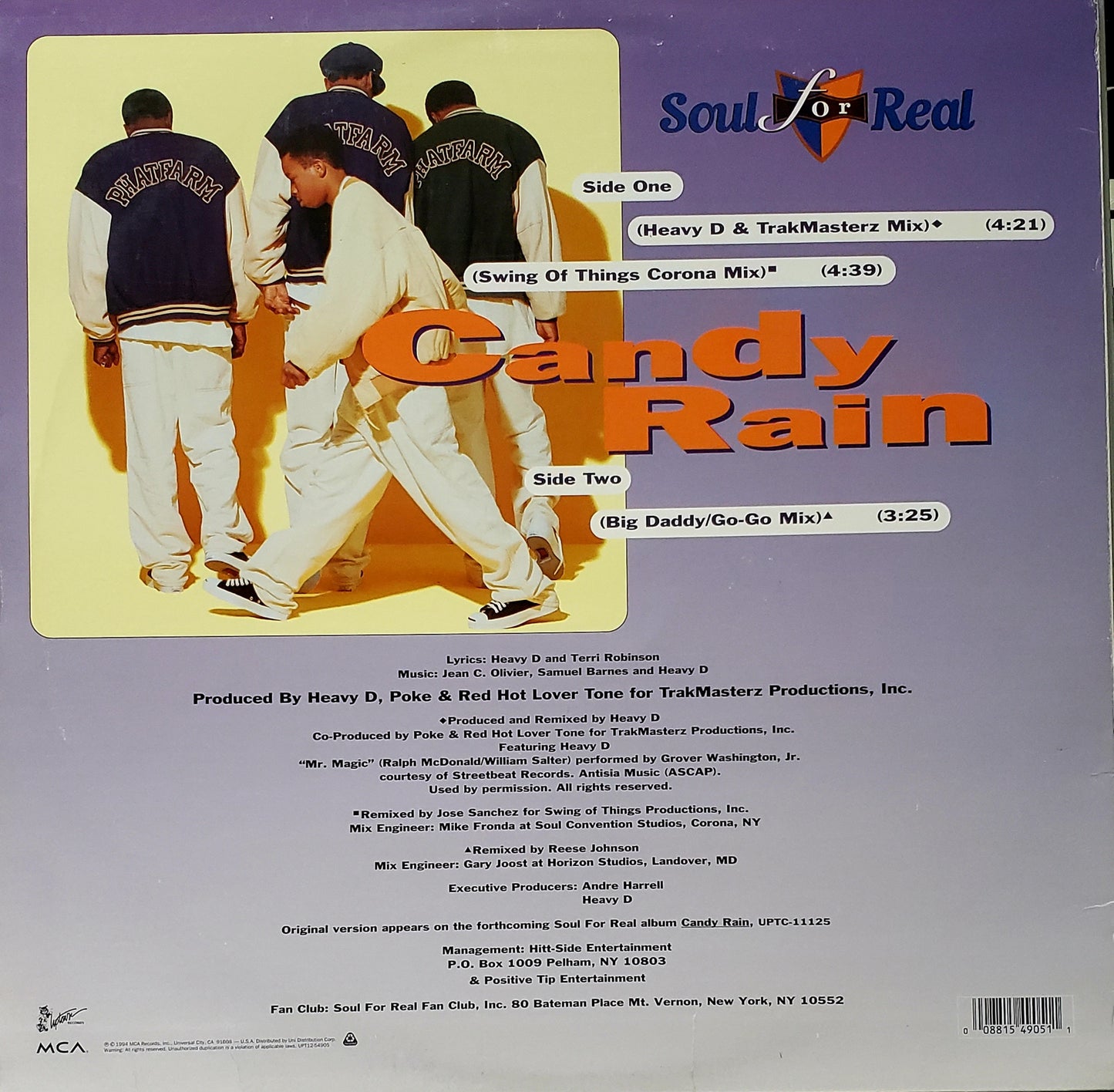Soul For Real – Candy Rain (12" Vinyl) RARE!!!