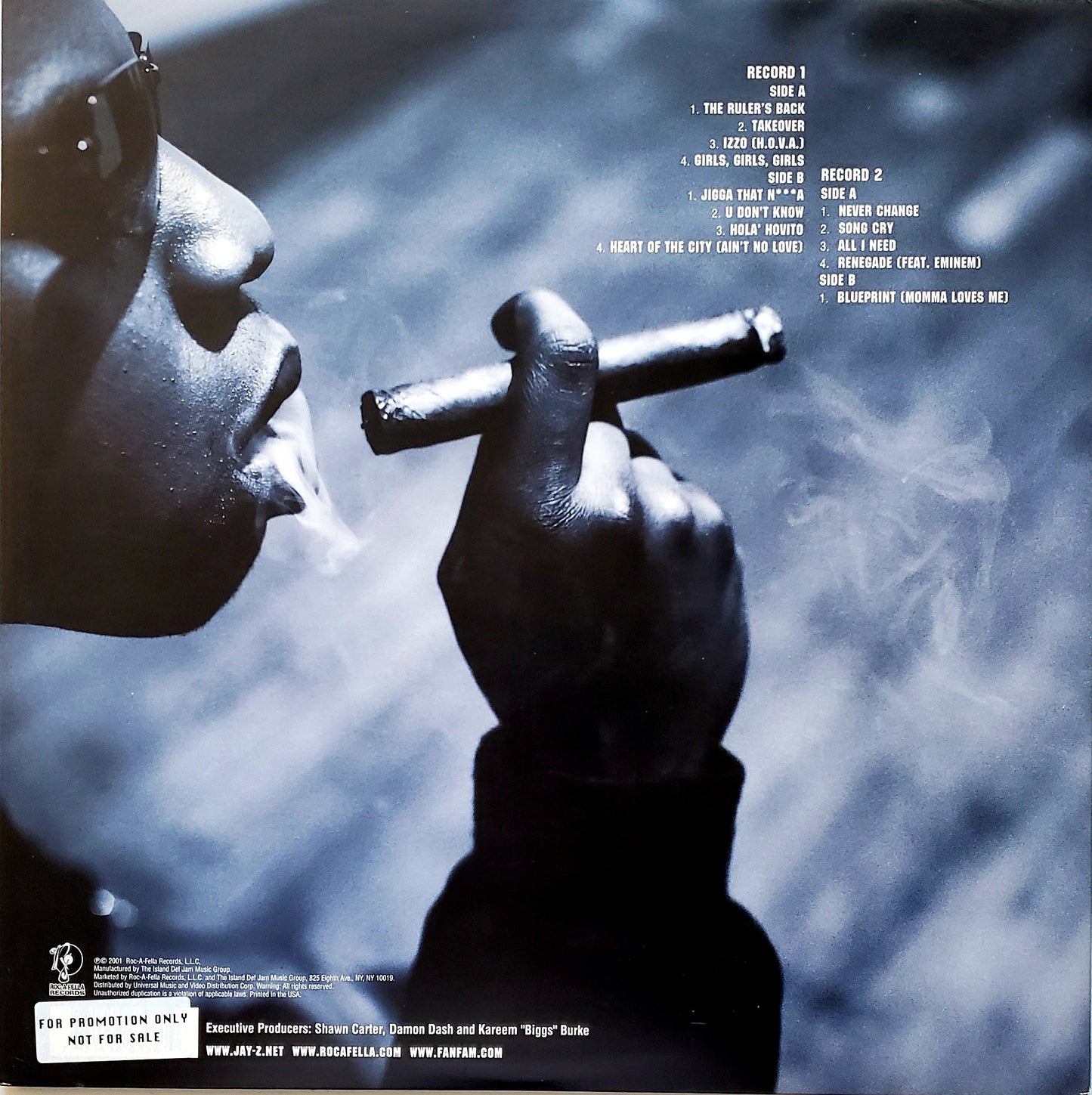 JAY-Z - THE BLUEPRINT-BLUE VINYL(VINYL 2xLP Album) 2001 RARE!!!