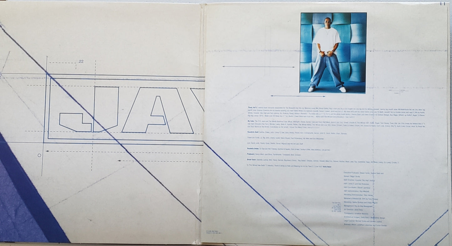 JAY-Z - THE BLUEPRINT-BLUE VINYL(VINYL 2xLP Album) 2001 RARE!!!