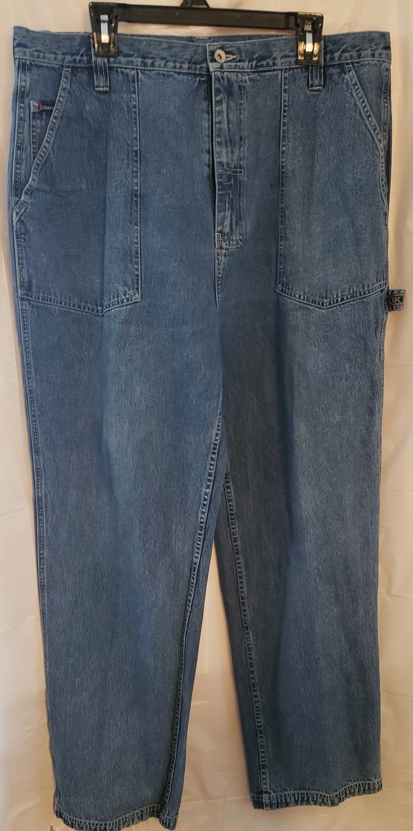 DKNY BAGGY/LOOSE FIT BLUE DENIM JEANS -VINTAGE!!!