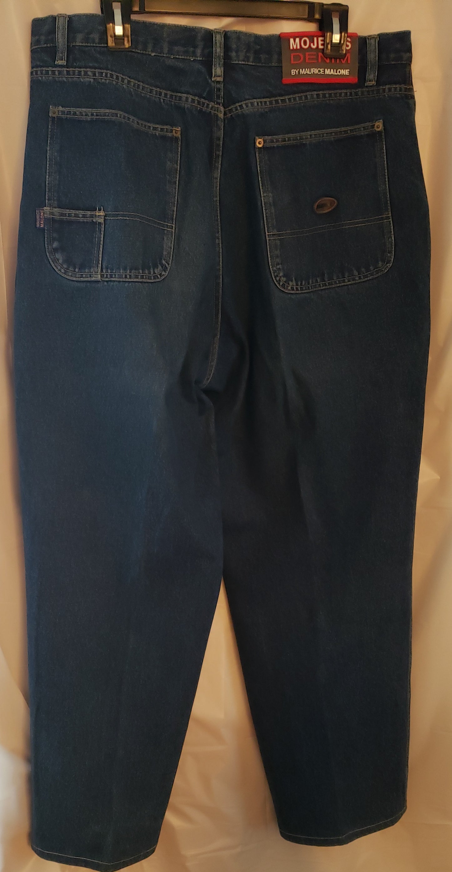 MOJEANS DENIM BY MAURICE MALONE-MEN'S BAGGY JEANS (VINTAGE)!!!