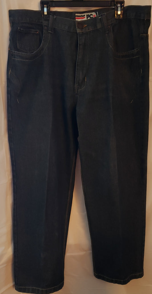PC & J VINTAGE Black Baggy Fit JEANS (40x32) PC
