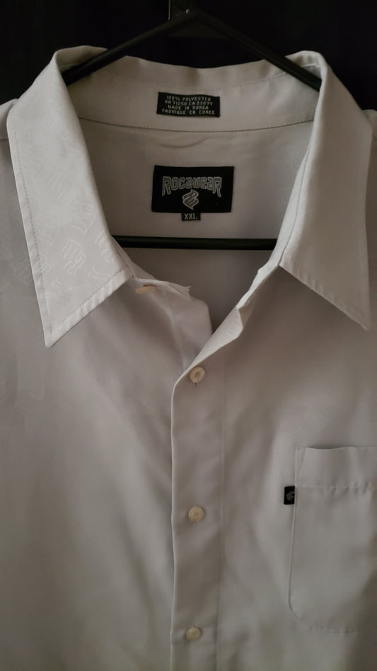 VINTAGE ROCAWEAR SHORT SLEVE DRESS SHIRT
