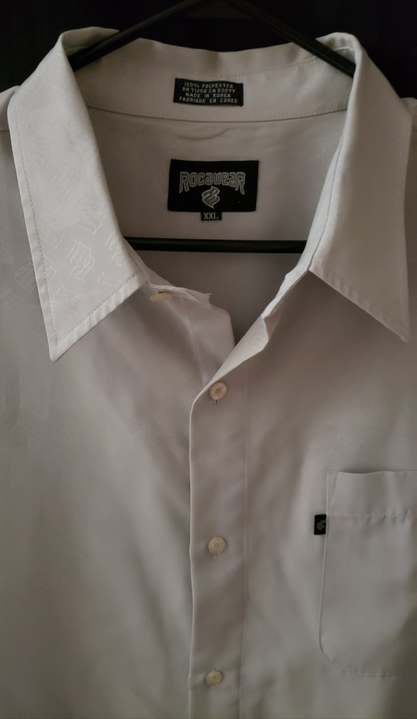 VINTAGE ROCAWEAR SHORT SLEVE DRESS SHIRT