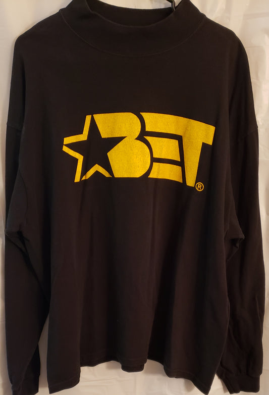 BET Black Entertainment Television Logo Long Sleeve Sweatshirt-VINTAGE!!!
