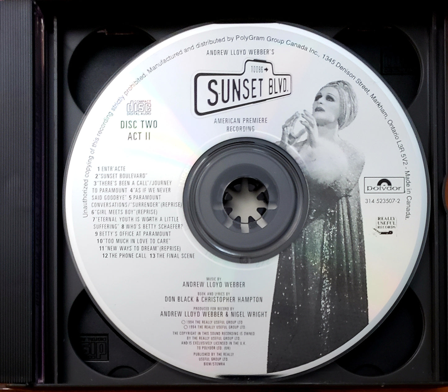 Andrew Lloyd Webber's "Sunset Boulevard" Double (2xCD Album) NEW PRICE!!!
