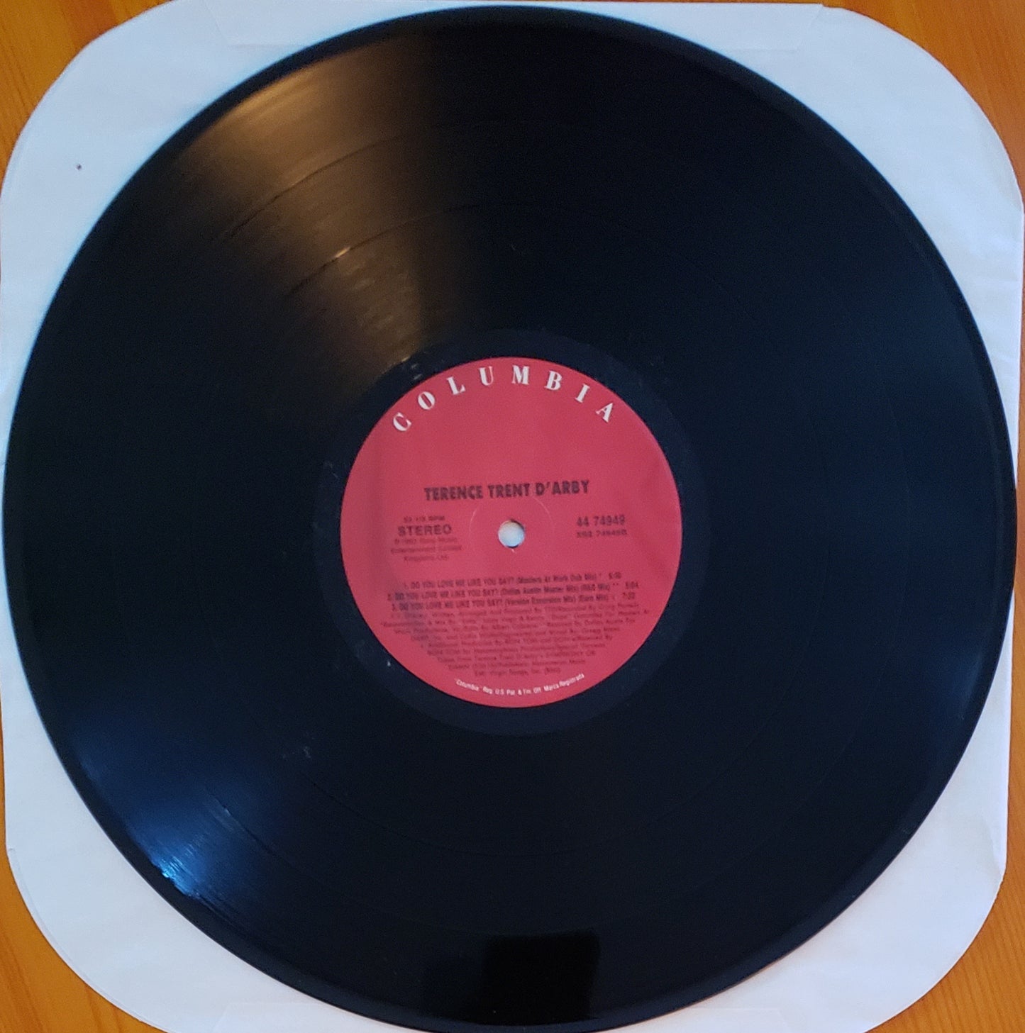 Terence Trent D'Arby "Do You Love Me Like You Say?" 12" LP Vinyl