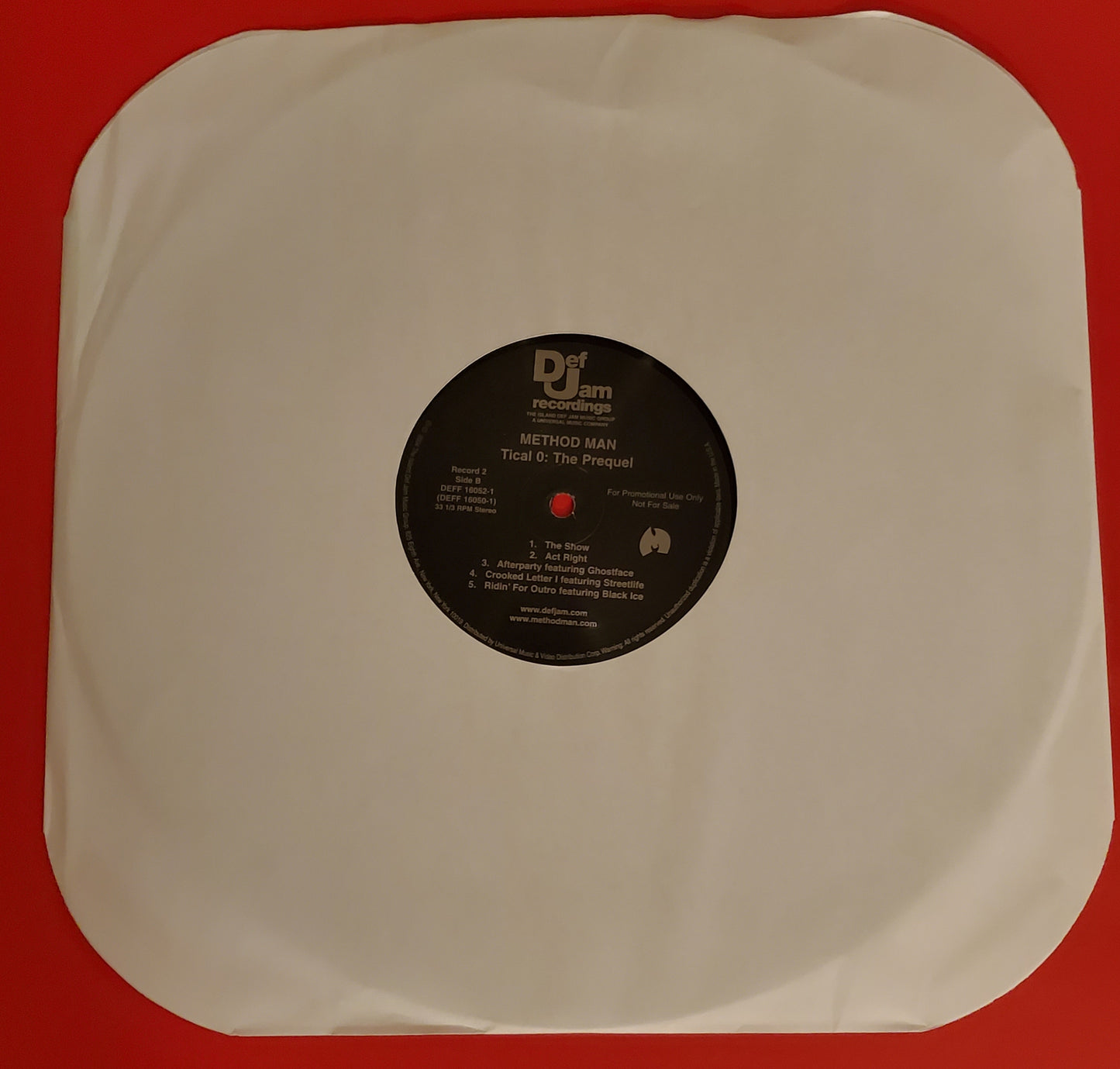 Method Man Tical 0: The Prequel (2X LP Vinyl Album)