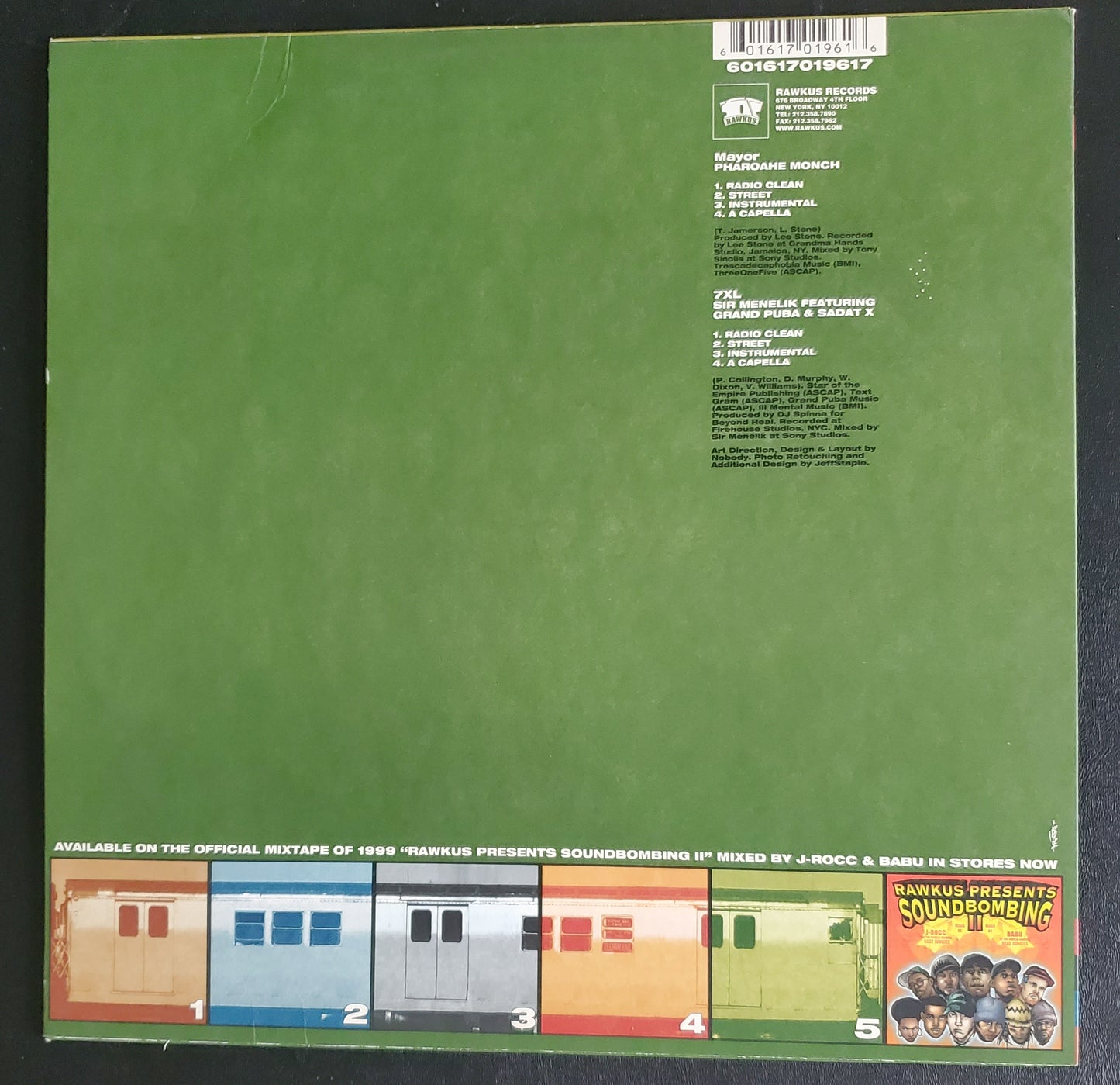 Soundbombing 2 Pharoahe Monch/Sadat X & Grand Puba/Mayor/7XL (12" LP Vinyl) RARE!!