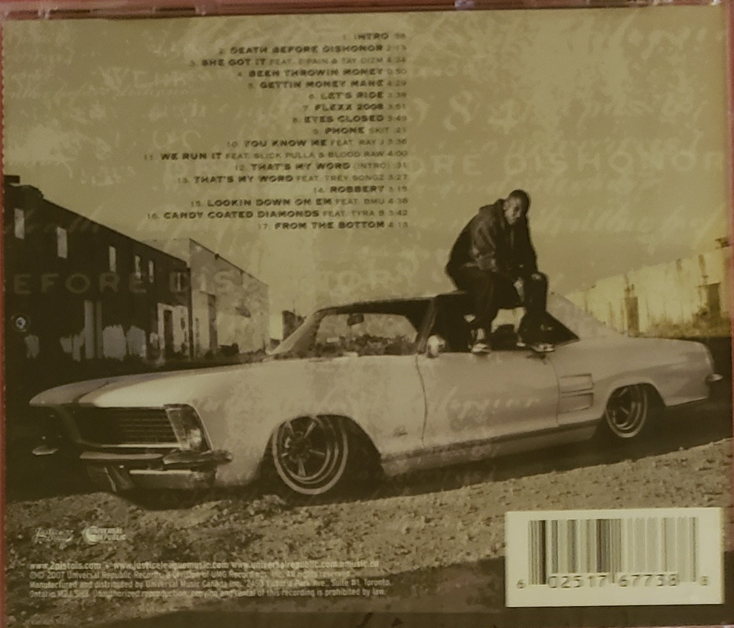 2 pistols "Death Before Dishonor"(CD Album)