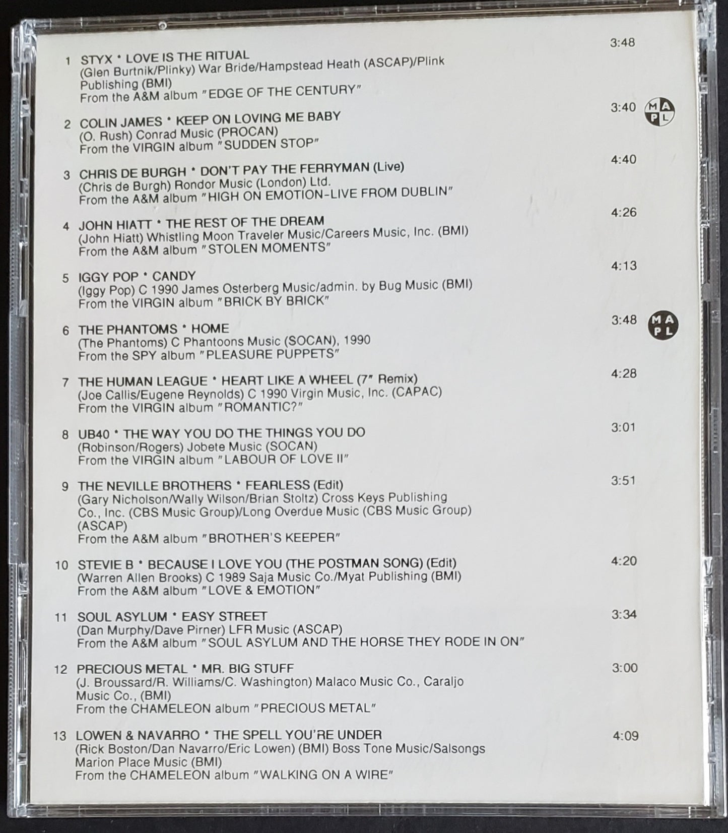 A&M/Virgin Radio Sampler Vol.18 (CD)