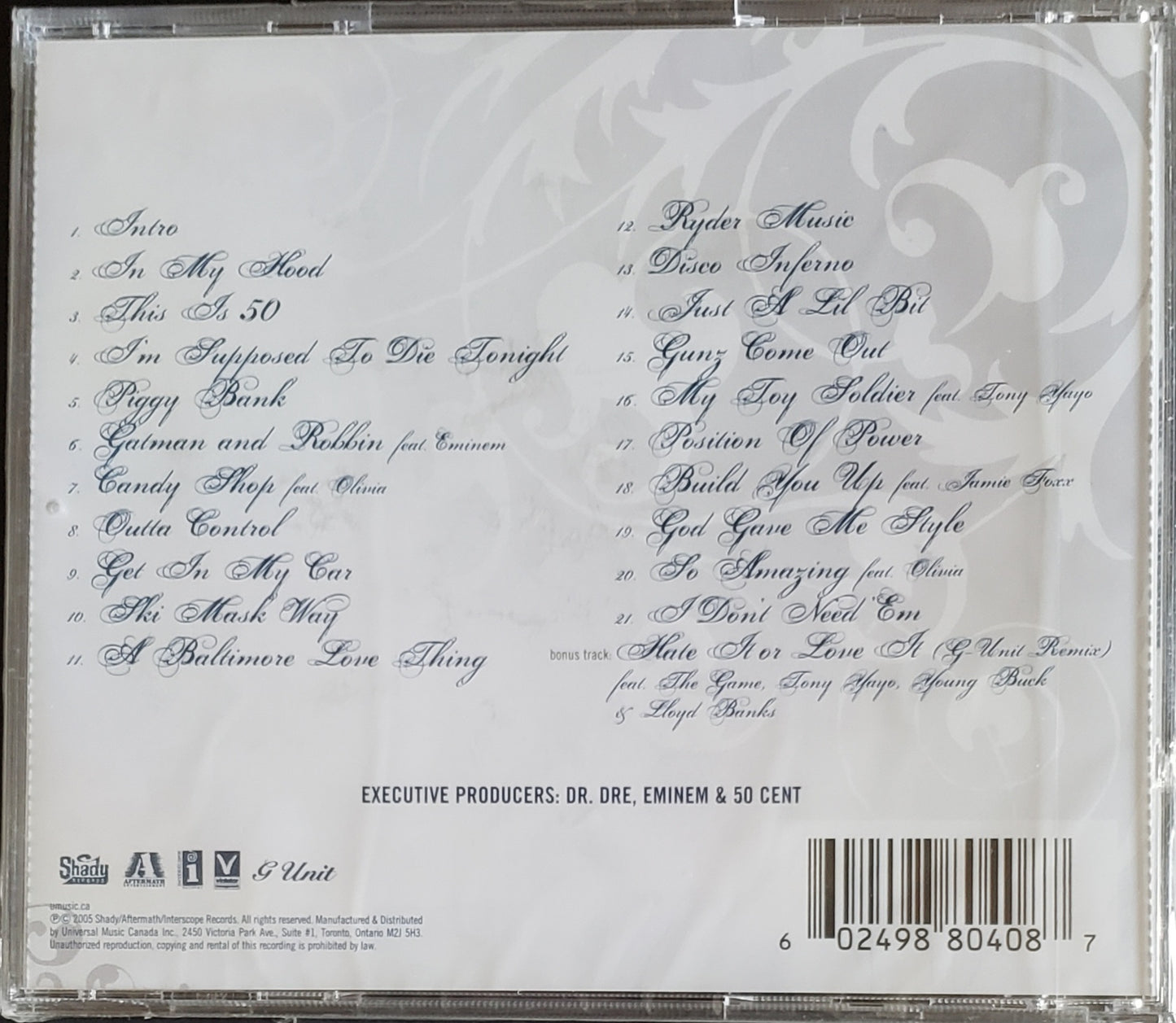50 CENT "The Massacre"( CD Album)
