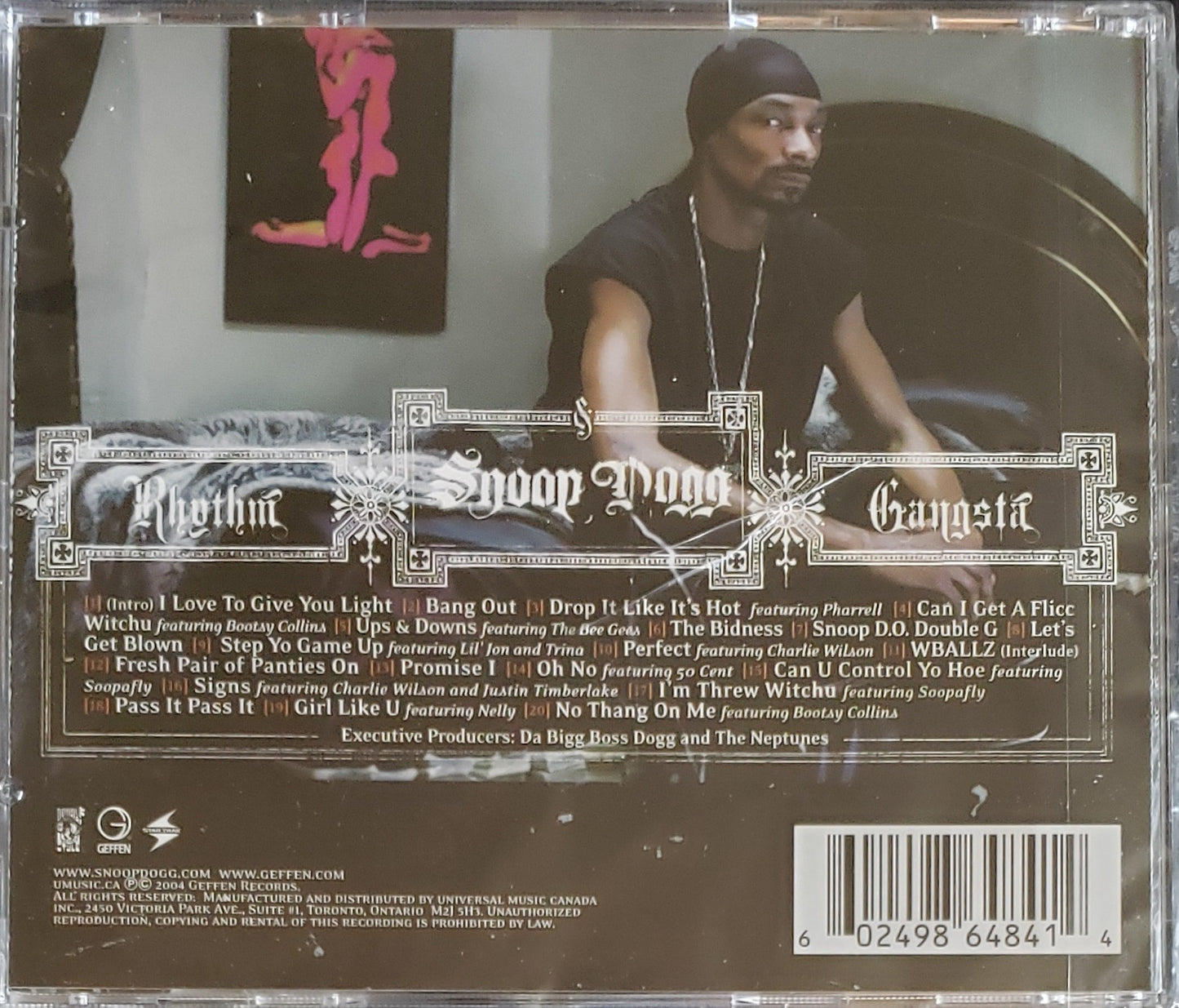 Snoop Dogg R&G "Rhythm and Gangster"( CD Album)