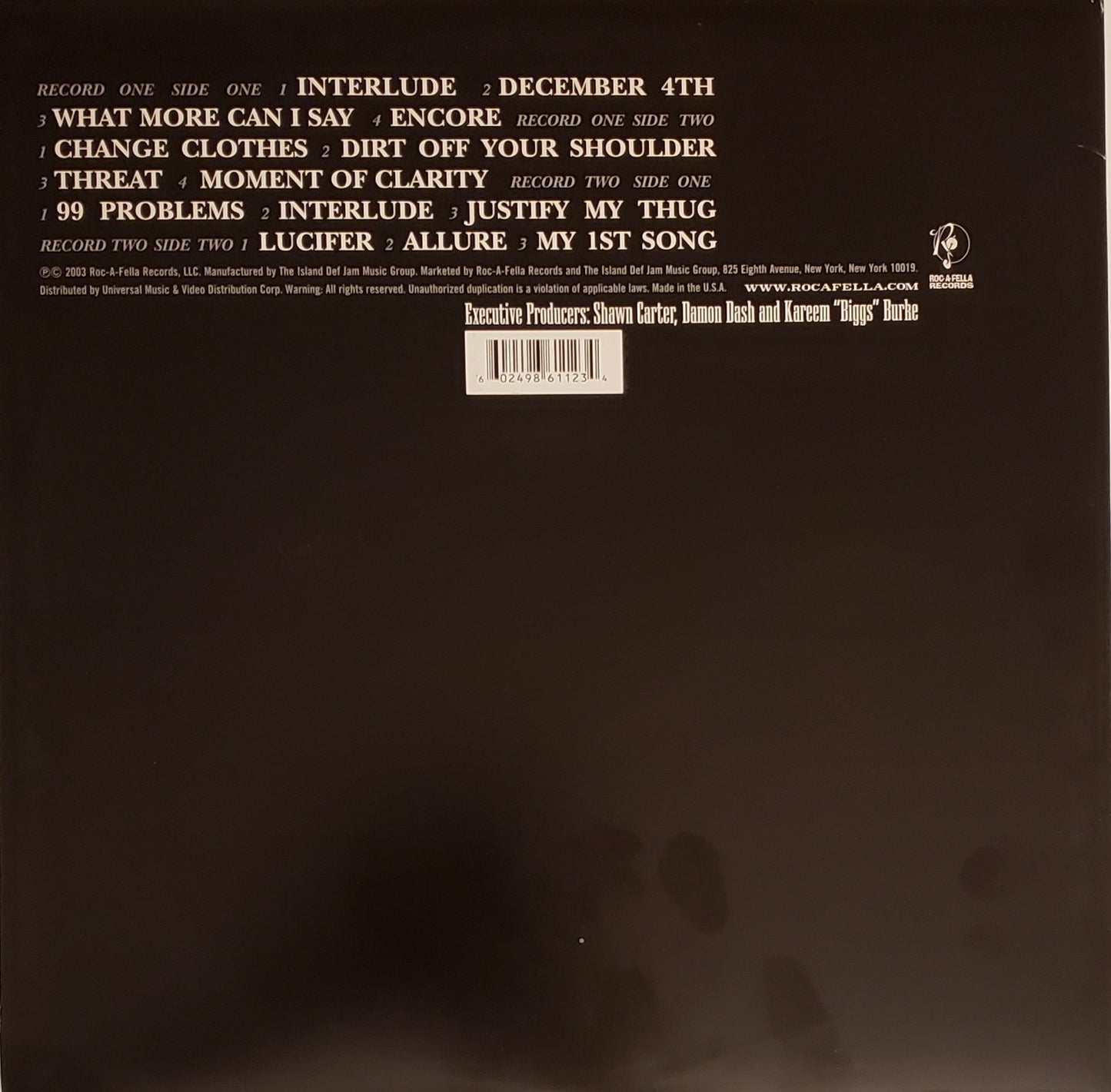 Jay-Z "The Black Album" (LP Vinyl)
