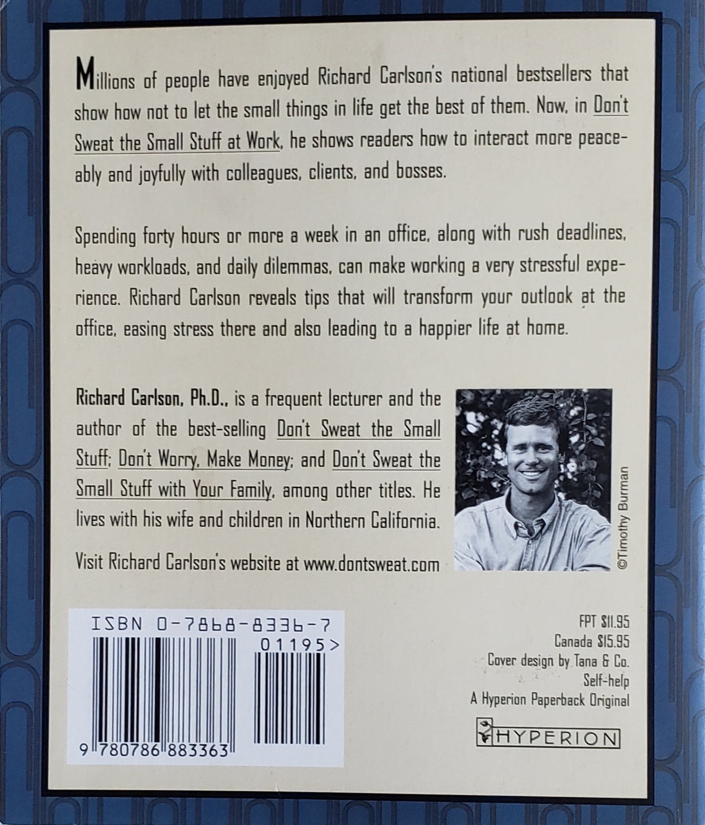 Don't Sweat The Small Stuff At Work (Hard Cover Book)