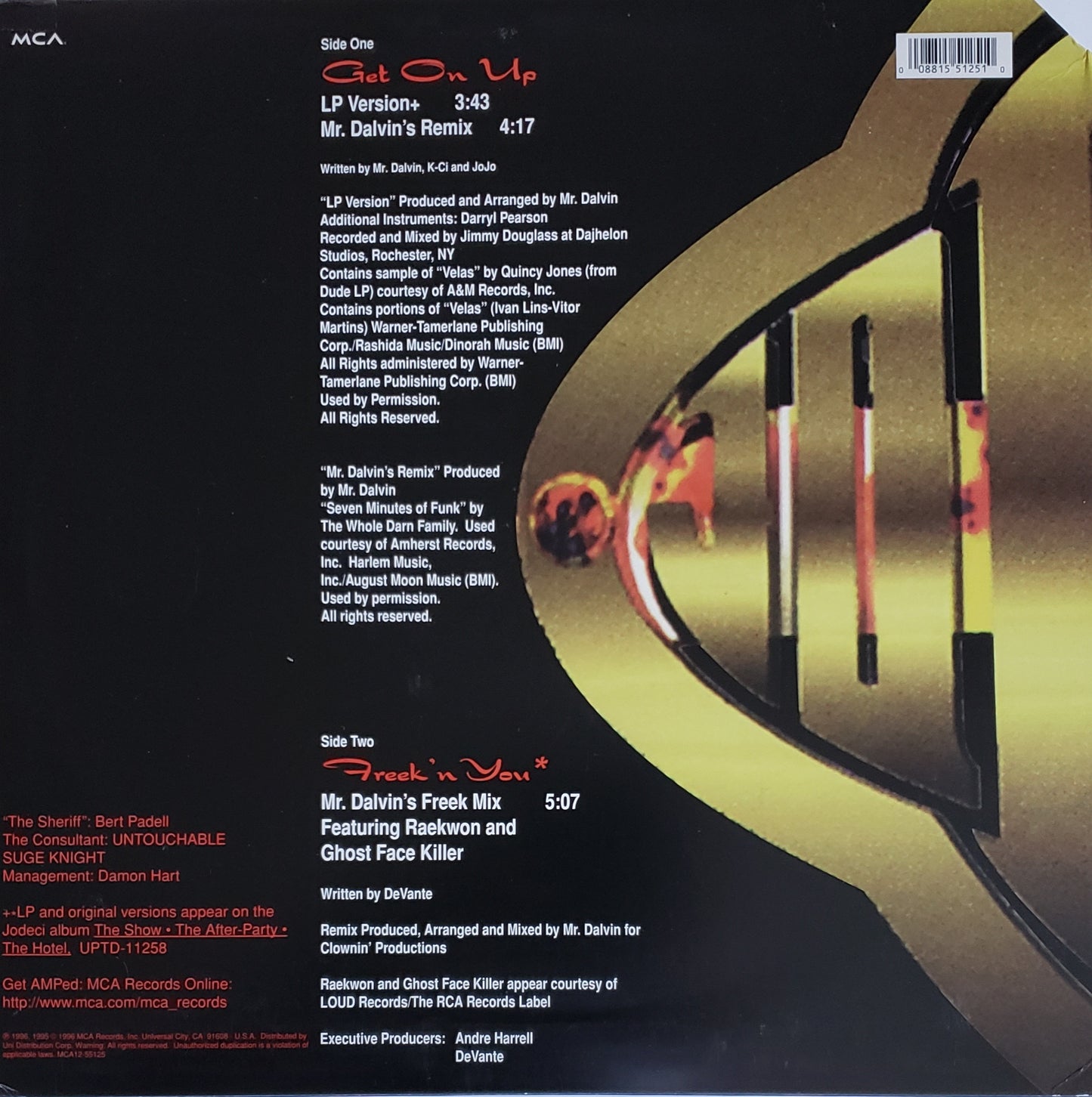 Jodeci "Get On Up/Freak N‘ You Remixes"(12" LP Vinyl)