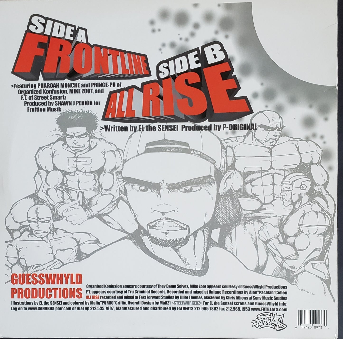 El The Sensei "Frontline / All Rise" (12"Vinyl) RARE!!!