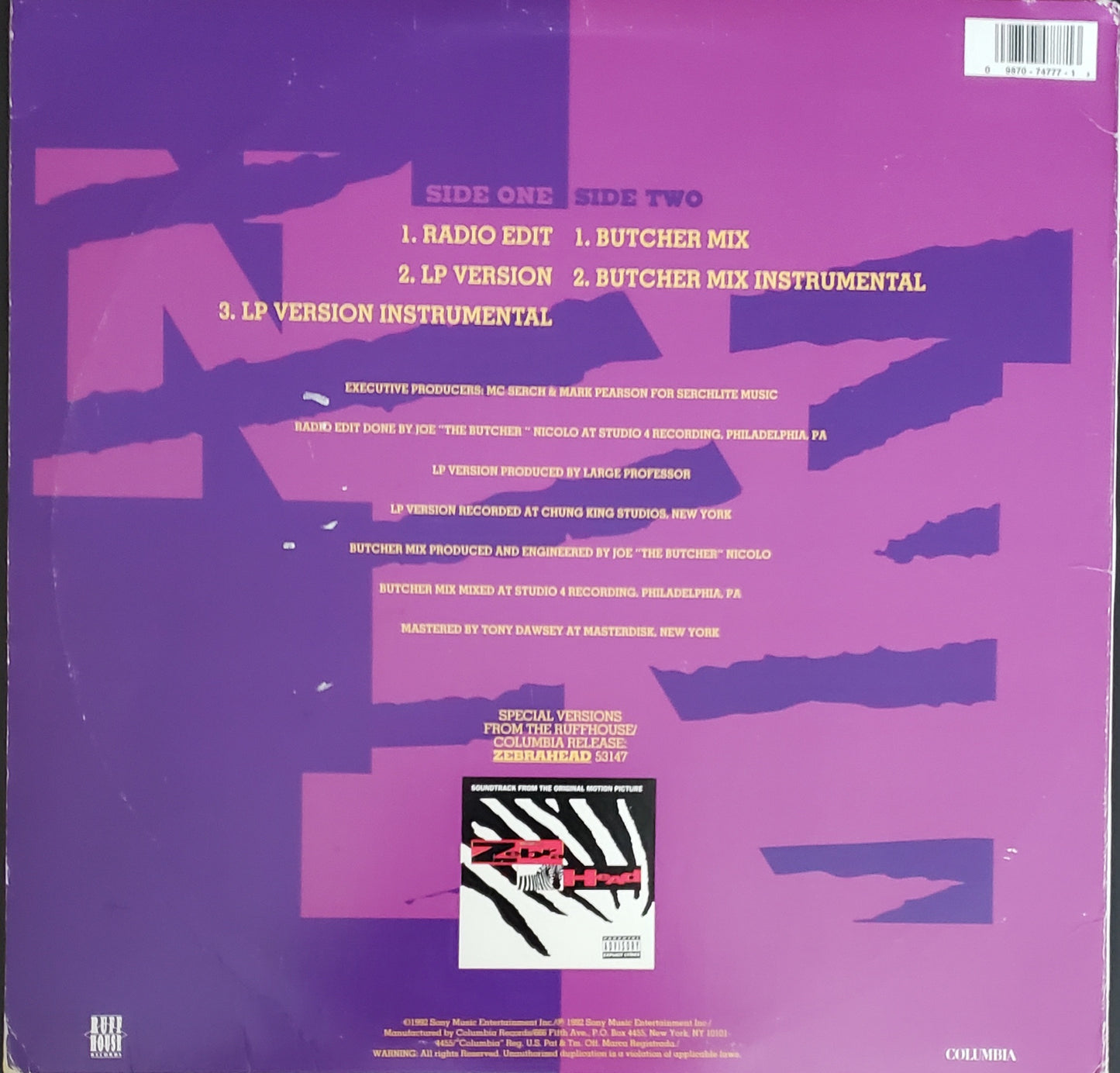 NASTY NAS & LARGE PROFESSOR - HALF TIME (12" Vinyl) RARE!!