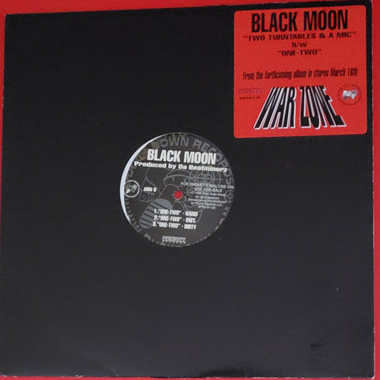 Black Moon- "Two Turntables & A Mic/One Two"( 12' LP Vinyl) Vintage-RARE!!