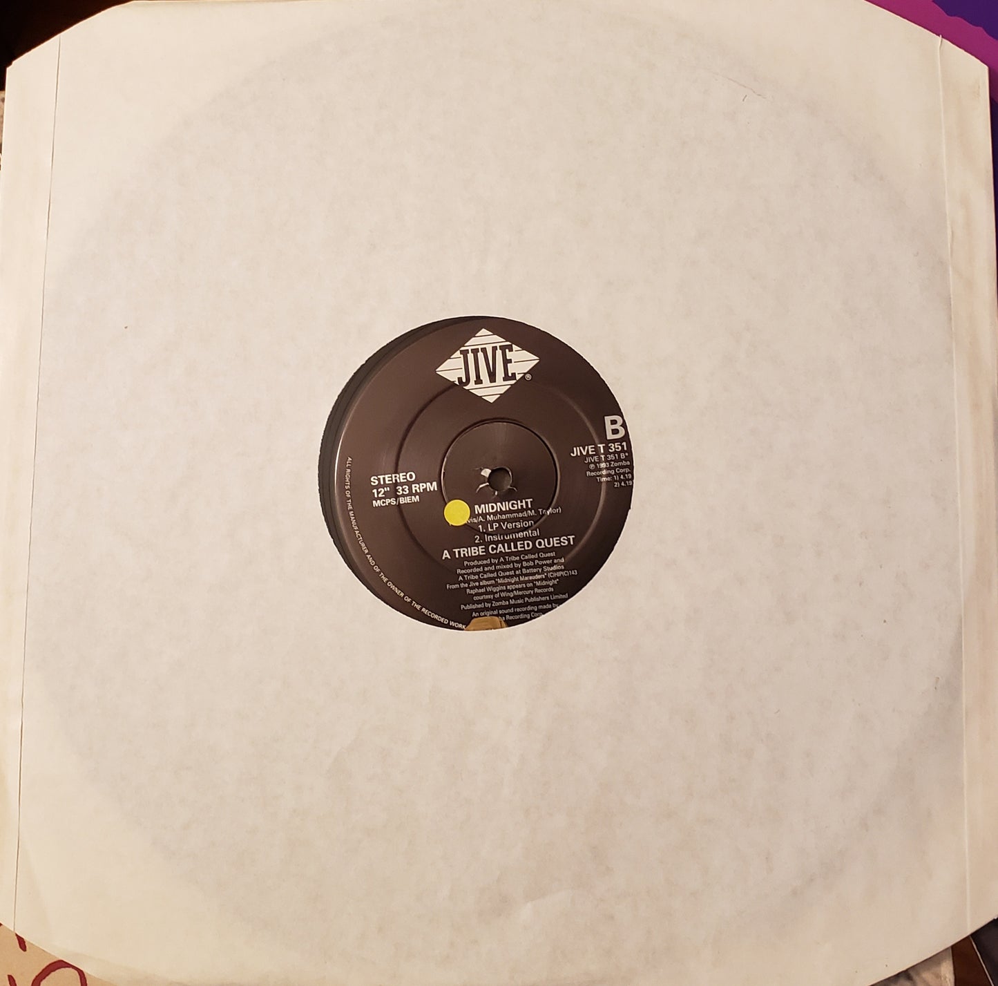 A Tribe Called Quest "Electric Relaxation/ Relax Yourself Girl"(12"Vinyl) VINTAGE