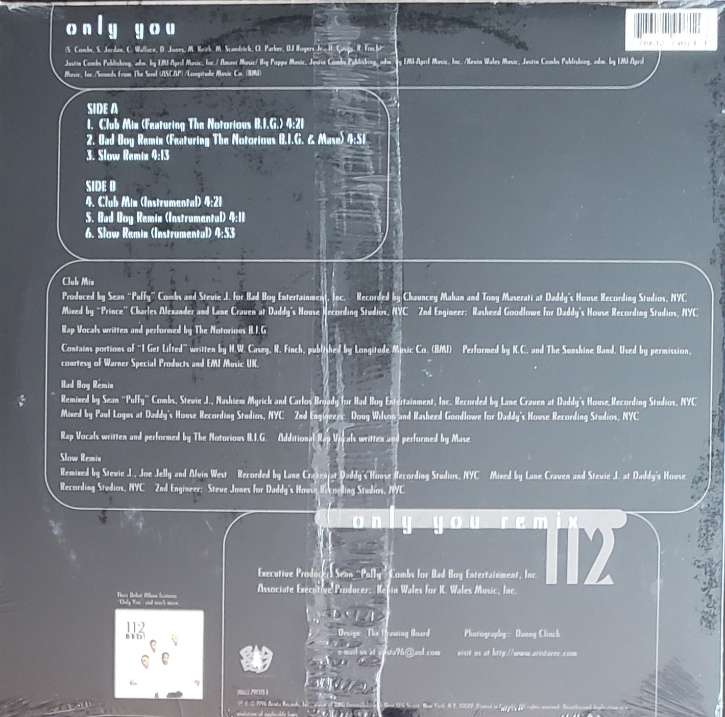 112 "Only You 12" Remix (Vinyl LP) RARE-Vintage-RARE!!