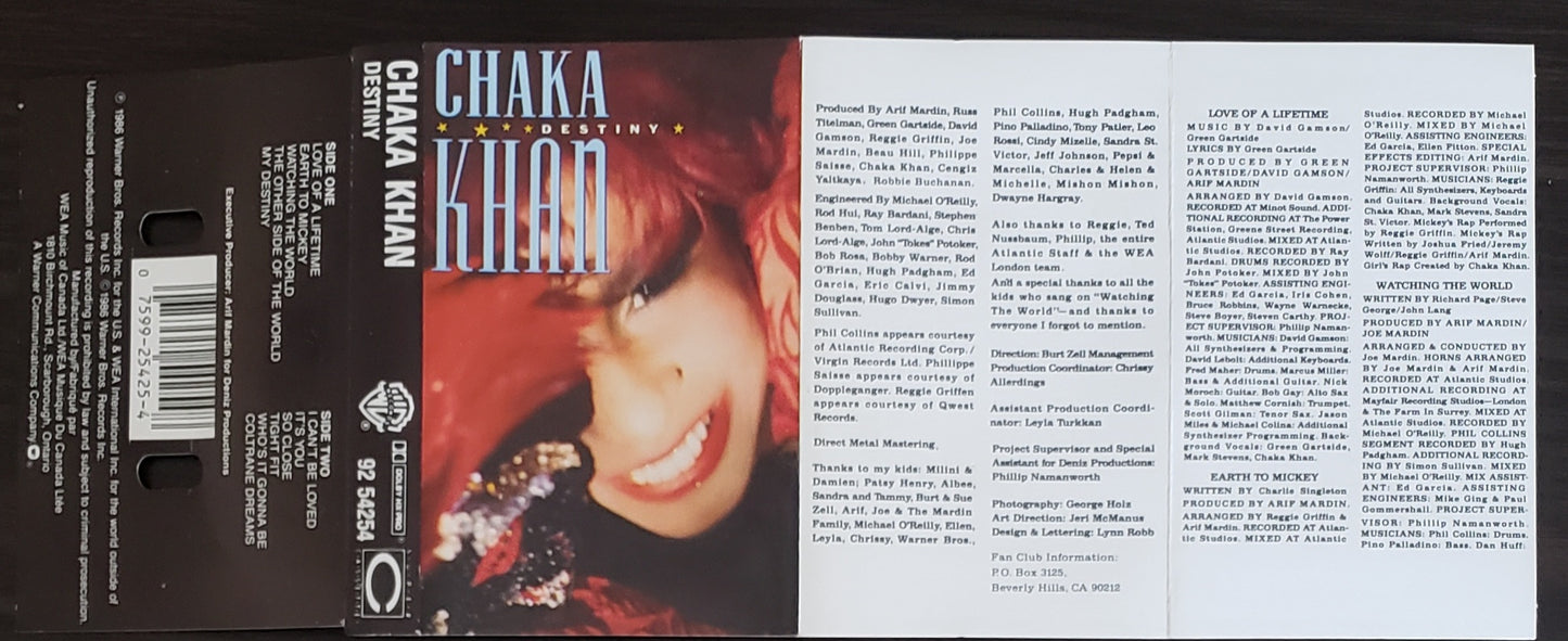 Chaka Khan "Destiny" (Audio Cassette)