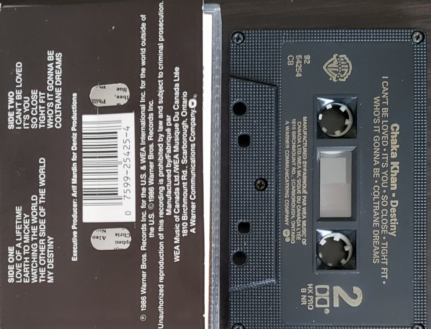 Chaka Khan "Destiny" (Audio Cassette)