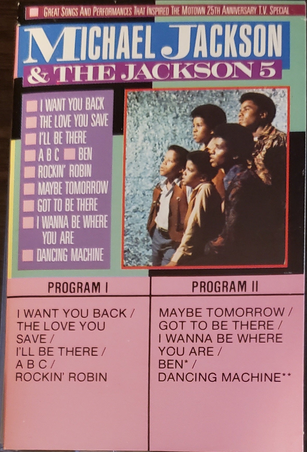 Michael Jackson & The Jackson 5 Great Songs & Performances (Audio Cassette)