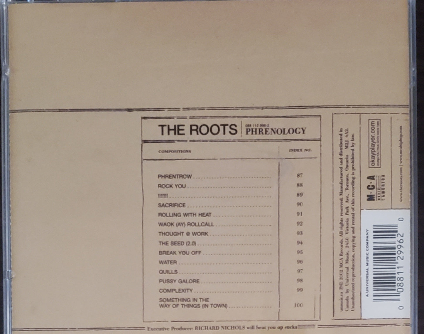 The Roots : Phrenology (CD Album)