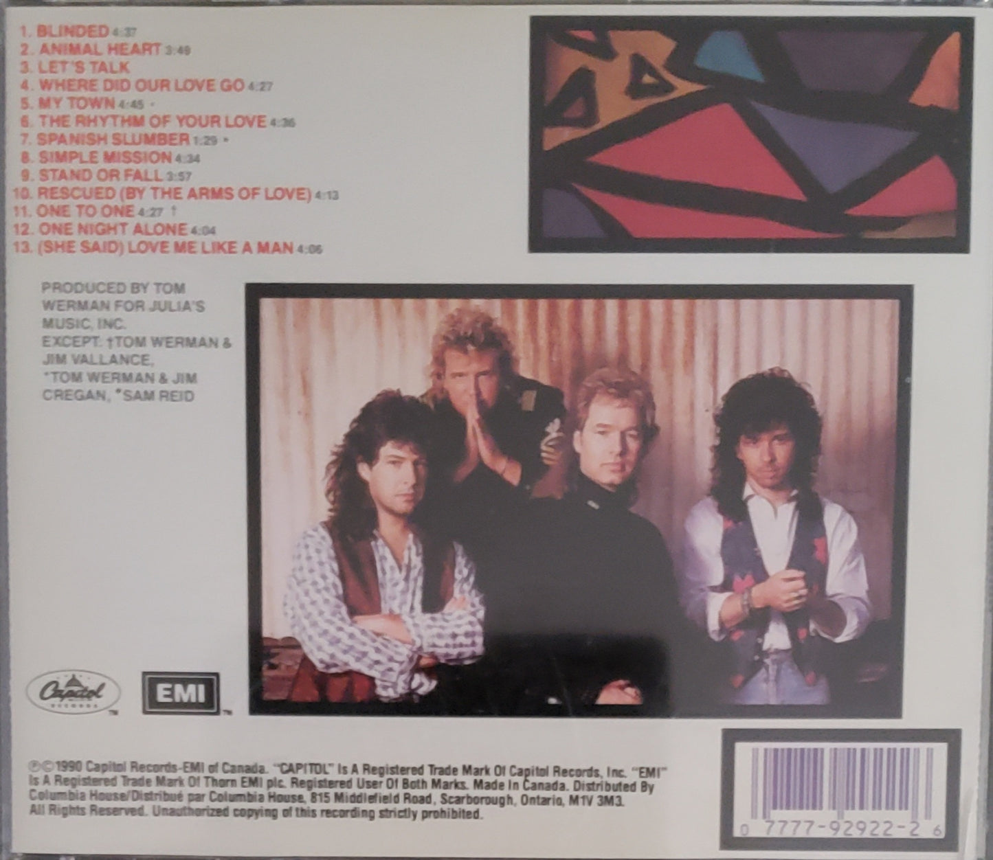 Glass Tiger-"Simple Mission" (CD Album)