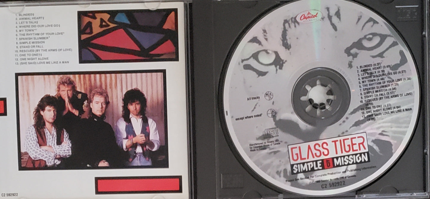 Glass Tiger-"Simple Mission" (CD Album)