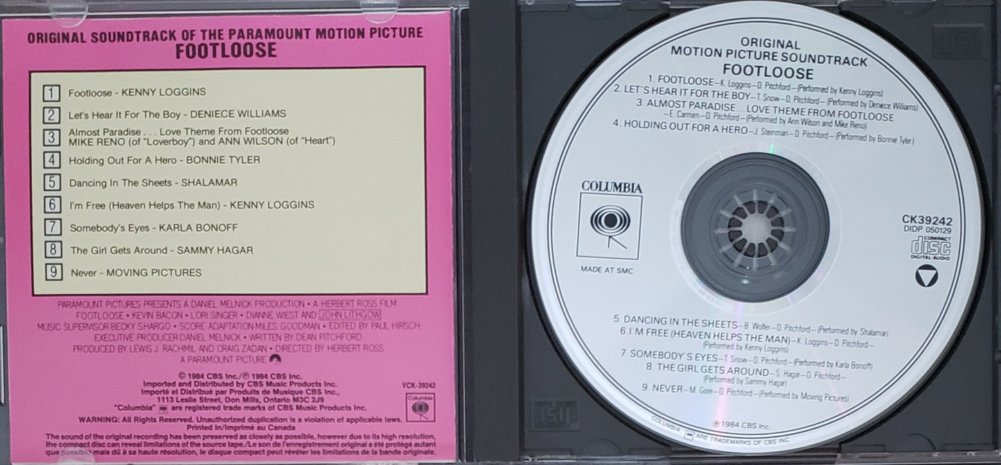 Footloose"(Music From the Motion Picture" (CD Album)