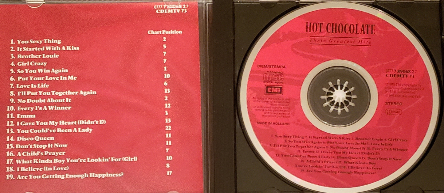 HOT CHOCOLATE "Their Greatest Hits"(CD Album)