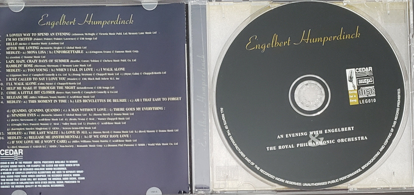 Engelbert Humperdinck "Live At The Royal Albert Hal" (CD Album)