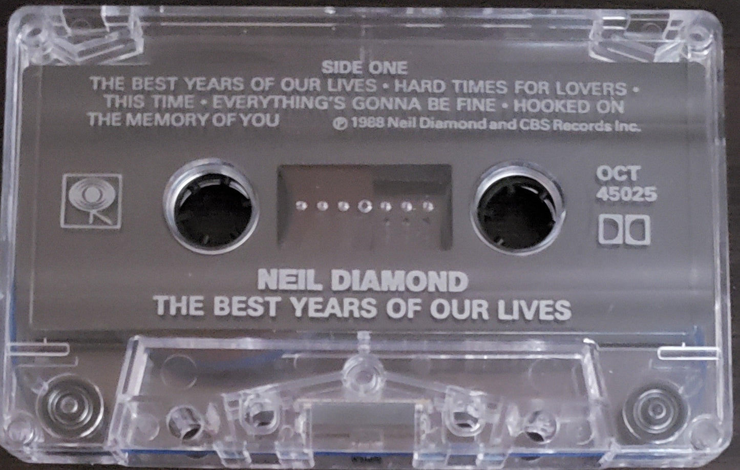 Neil Diamond " The Best Years Of Our Lives"(Audio Cassette Tape)
